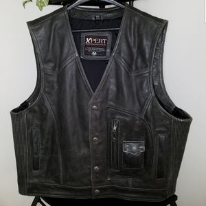 XPERT Airbrushed Leather Moto Vest